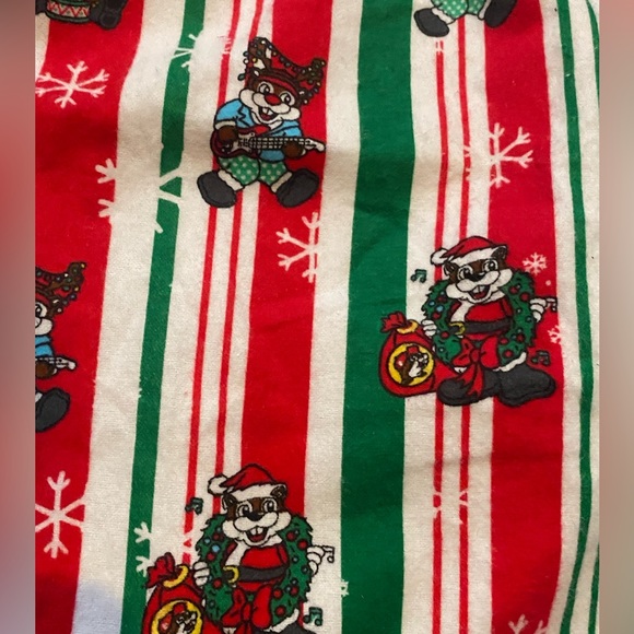 NWT Buc-EE's Christmas Beaver Drawstring Flannel Sleep Lounge Shorts XXL - Picture 5 of 9
